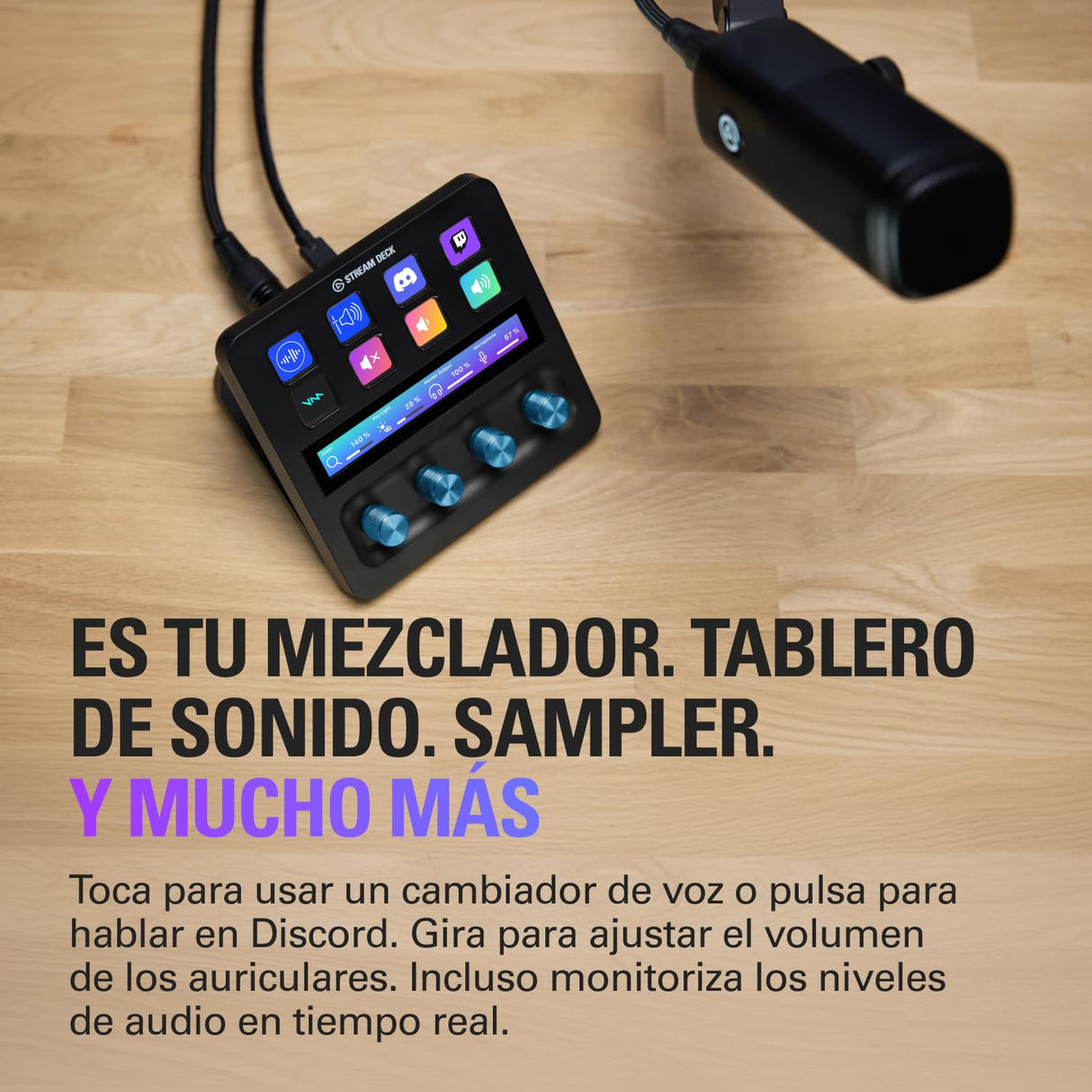 Elgato XLR Dock – Para Stream Deck +, interfaz de micrófono XLR a USB, mezclador de audio personalizable, 75 dB ganancia/alimentación Phantom/Clipguard – Mac/PC, Stream Deck no incluido