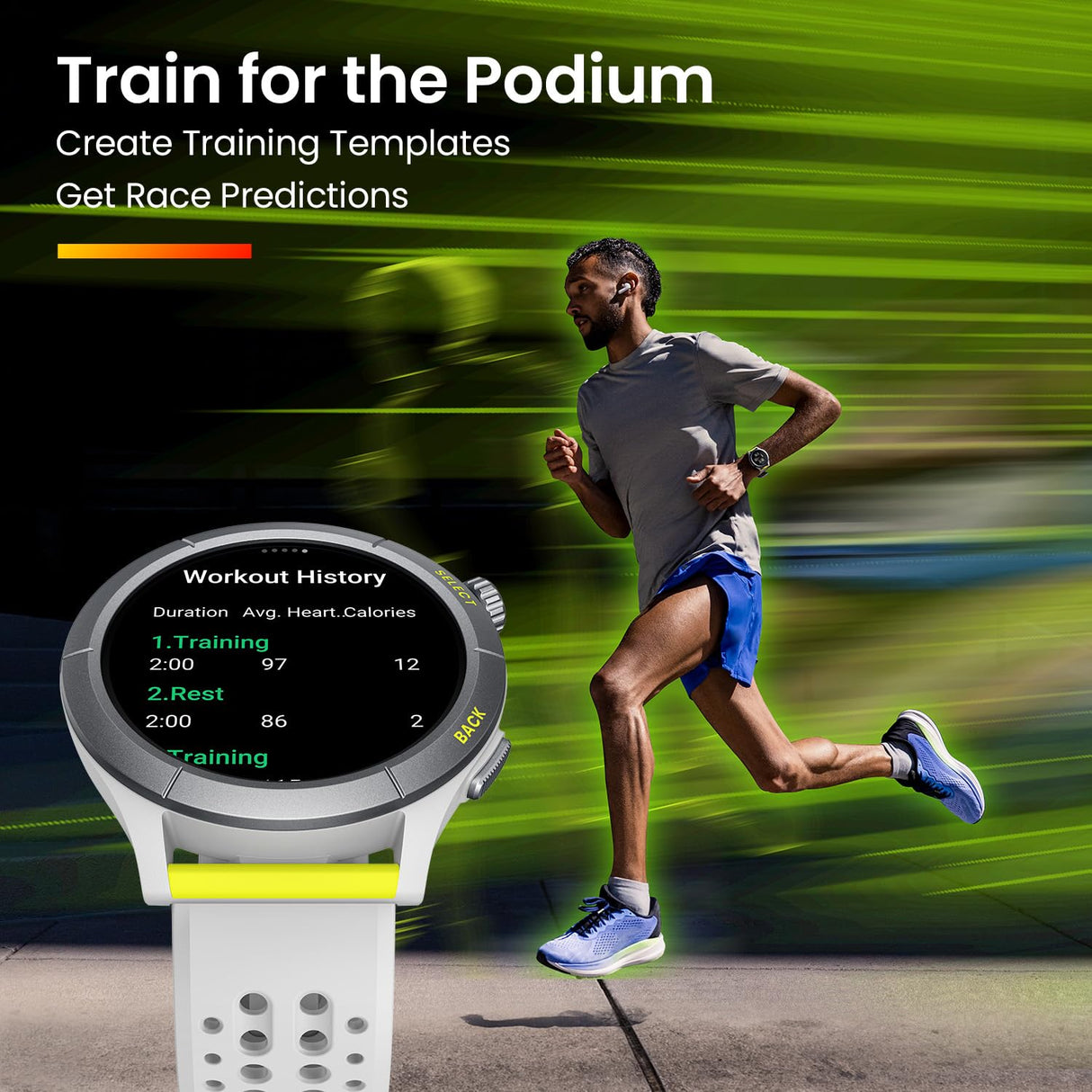 Amazfit Cheetah Round 47mm Reloj inteligente para correr con GPS de doble banda, navegación por rutas y mapas sin conexión, monitor de frecuencia cardiaca, Alexa integrado
