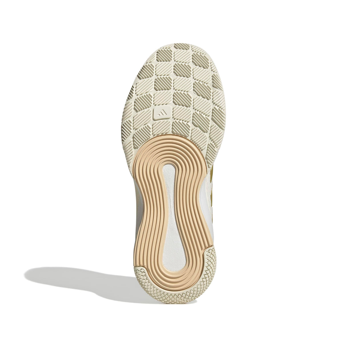 adidas Mujer Novaflight 2 Indoor Shoes, Off White/Gold Met./Crystal Sand, 38 EU