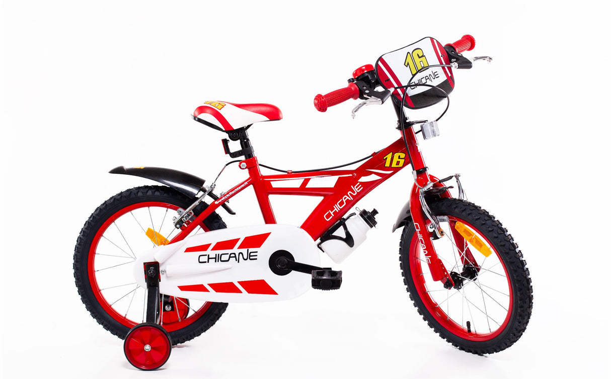 SCH Bici Chicane Bicicleta niño, roja, 16" (40,64 cm)