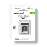 Integral Studio Grade CFexpress 4.0 Type B 1TB Memory Card - 4K, 6K, 8K and Beyond Raw - 3700MB/s Read, 3100MB/s Write, 1600MB/s Sustained Write - Designed for Advanced Cinematic and DSLR Cameras