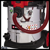 Einhell Aspirador en seco-húmedo TE-VC 2350 SACL (1600 W, clase de protección al polvo L, sistema de limpieza de filtros, potencia de aspiración 230 mbar, contenedor de acero inoxidable de 50 l)