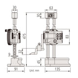 Mitutoyo – 192 – 613 – 10 salida de datos Digimatic Medidor de altura con RCP, estándar tipo, 0 Mm-300 mm gama
