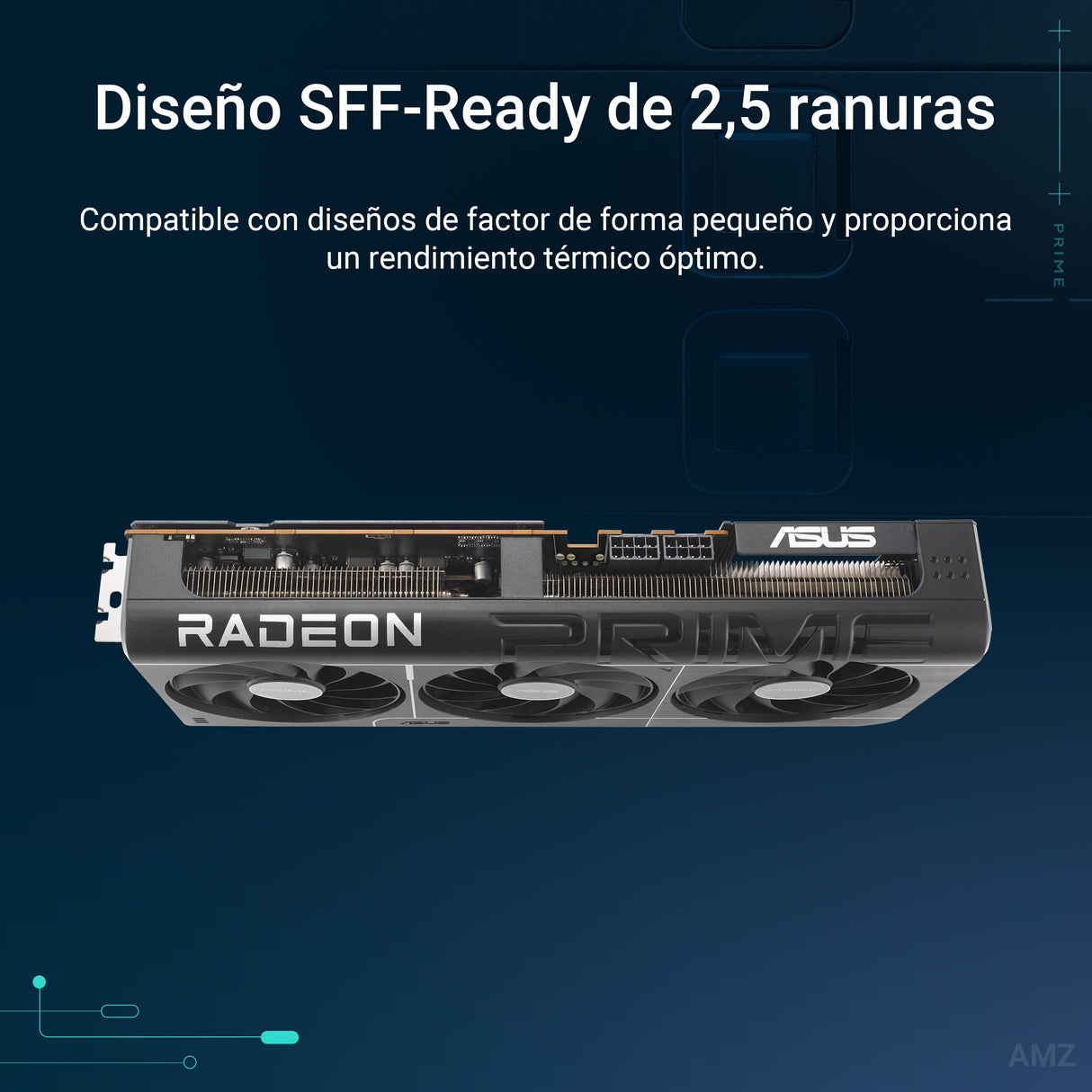 ASUS Prime Radeon RX 9070 OC Edition, Tarjeta gráfica (PCIe 5.0, HDMI/DP 2.1, diseño de 2,5 Ranuras, Ventiladores axial-Tech, rodamientos de Ventilador de Doble Bola, BIOS Doble, GPU Guard)