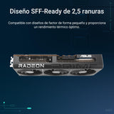 ASUS Prime Radeon RX 9070 OC Edition, Tarjeta gráfica (PCIe 5.0, HDMI/DP 2.1, diseño de 2,5 Ranuras, Ventiladores axial-Tech, rodamientos de Ventilador de Doble Bola, BIOS Doble, GPU Guard)