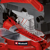 Einhell Sierra ingletadora y tronzadora y mesa TE-MS 254 T (2000W, hoja de sierra Ø254mm, ancho de corte 130mm y profundidad 74mm, incl. láser de línea de corte, func. de sierra circular de mesa)