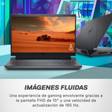 Dell G15 5530 Ordenador portátil Gaming 15.6" FHD, 165Hz, Intel Core i7-13650HX, NVIDIA RTX 4060 8GB, 16GB RAM, 1TB SSD, Windows 11 Home, Teclado retroiluminado Interno, español (QWERTY)