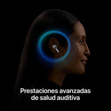 Apple AirPods Pro 2 Auriculares inalámbricos, Auriculares Bluetooth, cancelación Activa de Ruido, Audífono, Modo Sonido Ambiente, Audio Espacial Personalizado, Sonido de Alta fidelidad, Carga USB C