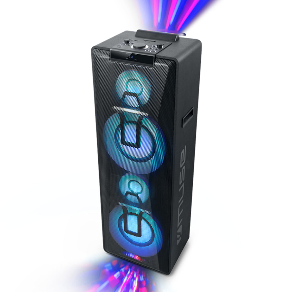 Altavoz Multimedia MUSE M-1990 DJ Bluetooth, USB, CD, Efectos Luz,1000W