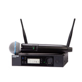 Micrófono inalámbrico Shure GLXD24R+/B58 para iglesias, karaoke y voces con batería de 12 horas y alcance de 30m. Incluye micrófono vocal BETA 58A y receptor de un solo canal.
