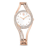 Swarovski Reloj con Brazalete Hyperbola, Fabricado en Suiza, Tono Oro Rosa, Acabado Tono Oro Rosa