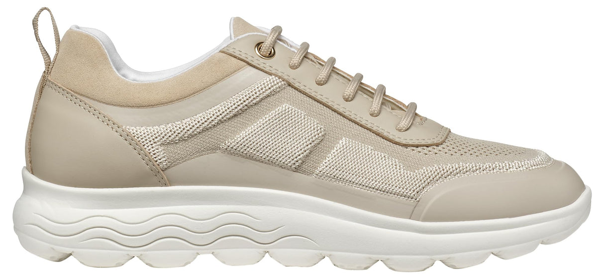 Geox D Spherica C, Zapatillas Mujer, Lt Taupe, 38 EU