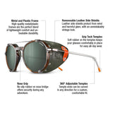 Julbo Legacy Sunglasses, Caqui, L Unisex Adulto