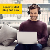 Jabra Evolve2 65 Auriculares Inalámbricos Estéreo PC con Cancelación de Ruido - Certificados para Microsoft Teams - Batería de Larga Duración - Adaptador Bluetooth USB-A - Negro
