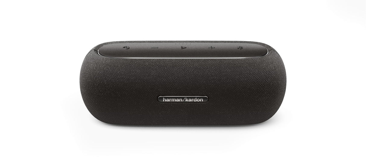 Harman Kardon Luna, Altavoz portátil, Resistente al Agua y al Polvo, con diseño Elegante, tecnología Bluetooth, Puerto USB y duración de batería de hasta 12 hrs, Negro
