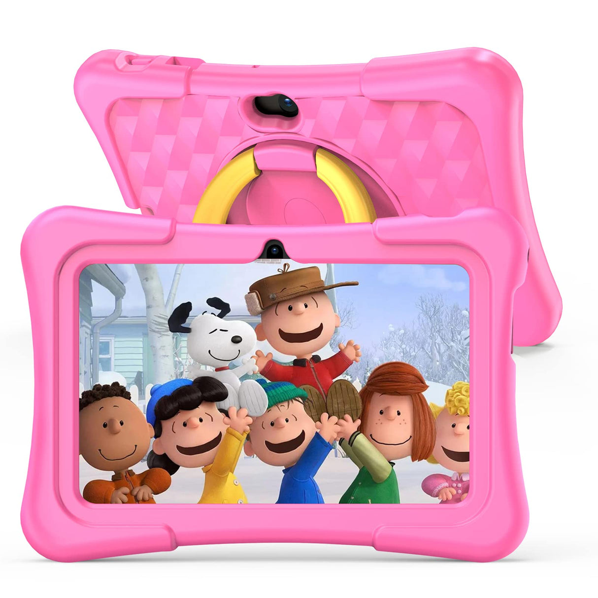 PRITOM Kids Tablet 7 Pulgadas, Android 11, 2GB RAM 32GB ROM, BT, WiFi, cámara Dual, Educativo, Control Parental, Software para niños con Estuche para Tableta para niños, Tipo C, Rosa