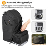 TARION Mochila para cámara Mochila impermeable para cámara Mochila para cámara Mochila grande para fotografía Acceso lateral con compartimento para computadora portátil de 15,6''
