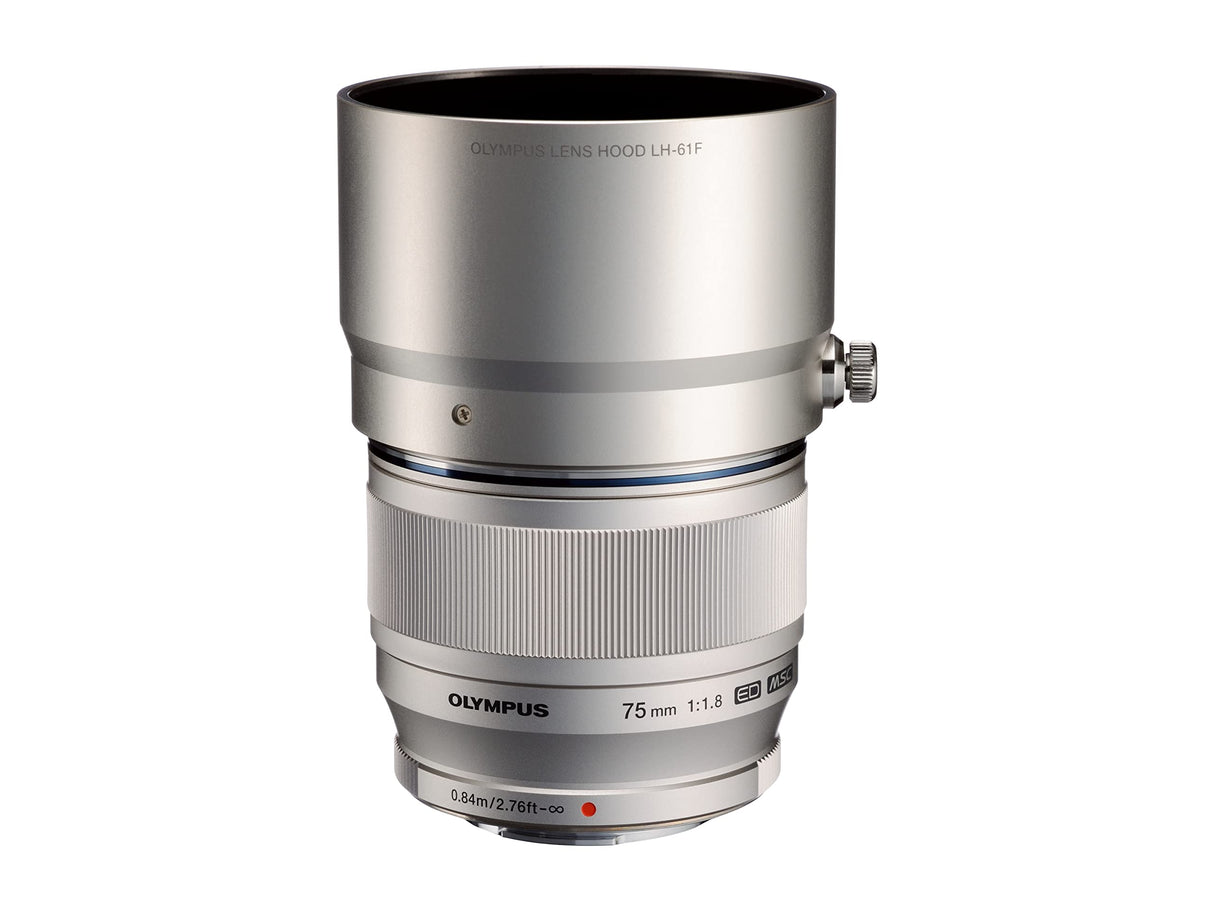 Objetivo Olympus M.Zuiko Digital ED 75 mm F1.8, longitud focal fija rápida, apto para todas las cámaras MFT (modelos Olympus OM-D & PEN, serie G de Panasonic G), negro