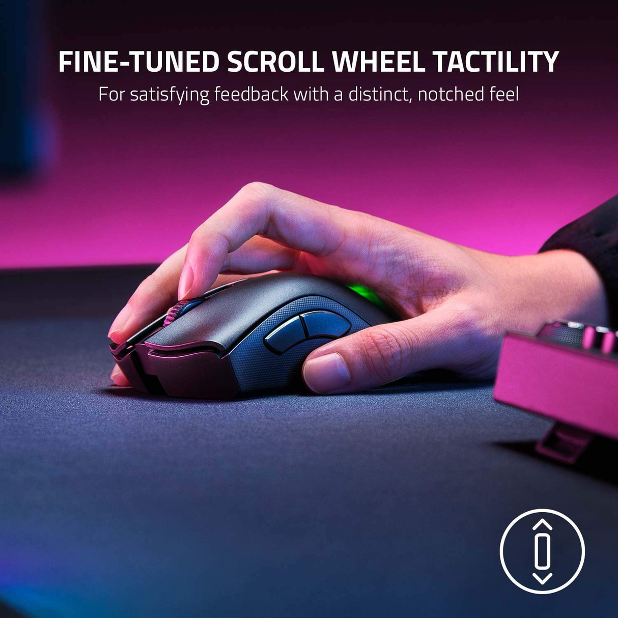 Razer DeathAdder V2 Pro - Ratón Gaming inalámbrico ergonómico (interruptores ópticos, enfoque óptico + sensor de 20K, memoria integrada, programable) Negro