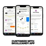 Skullcandy Push 720 Open Auriculares Open Ear Inalámbricos Bluetooth, Impermeables, Diseño Ligero de Clip, 30 Horas de Autonomía, Bolsito de Carga Inalámbrica, Micrófono para iPhone Android - Negro