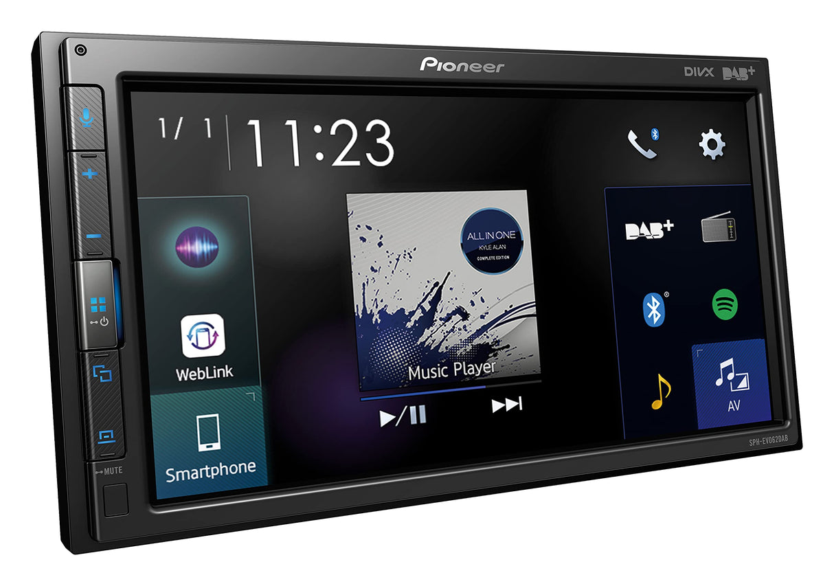 Pioneer SPH-EVO62DAB-UNI Moniceiver Dab+ Tuner, Bluetooth®-Equipo de Manos Libres, AppRadio, Anschlu