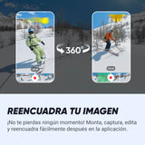 Insta360 X4 Paquete de Snowboard - Cámara de acción Impermeable 8K 360, Vídeo 4K Gran Angular, Efecto Selfie Stick Invisible, Protectores de Lente Extraíbles, 135 Min Batería, Edición IA