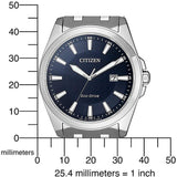 Citizen Reloj Analógico para Hombre de Cuarzo con Correa en Acero Inoxidable BM7108-81L