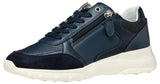Geox D ALLENIEE B, Zapatillas Mujer, Navy, 37 EU