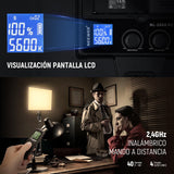 NEEWER Kit de Iluminación de Panel de Luz Video LED de 18" con Control Remoto, 2-Pack 45W Regulable Bicolor + Soporte Luz, 3200-5600K,CRI 97+ 4800Lux para Juego/Transmisión en Vivo/Youtube/Fotografía