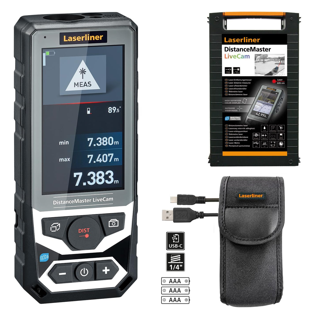 Laserliner DistanceMaster LiveCam Laser-Entfernungsmesser Messbereich (MAX,) (Details) 150 m (080,985A) Marca