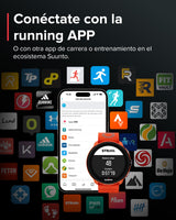 SUUNTO Run Reloj GPS Running, Pantalla Táctil AMOLED 1,32'', Ligero, Multideporte, Monitor Actividad, GPS Preciso, Seguimiento Cardíaco/Sueño, 12 Días Autonomía, 4GB Almacenamiento Música