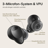 LG Auriculares intraurales Bluetooth Tone Free T90S con sonido Dolby Atmos, tecnología MERIDIAN, cancelación activa de ruido (ANC), y UVnano+, Negro