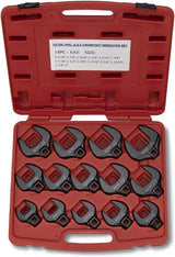 Neiko® 03325A 1/2-Inch Drive SAE Crowfoot Wrench Set, Jumbo Size, Cr-Mo, 1-1/16 Inch - 2 Inch | 14-Piece set