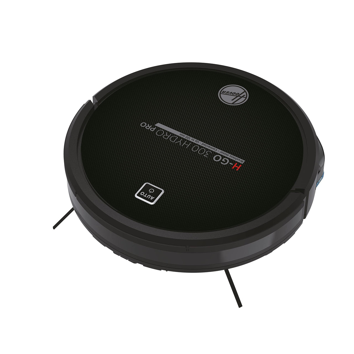 Hoover H-GO 300 - Hydro Pro - HGO330HC Robot Aspirador, Aspira, Barre, friega y Pasa la mopa, 2 depósitos, Wi-Fi, conexión Alexa, 120mins, Mando y Base de Carga, Sensor anticaída y antichoque, Negro
