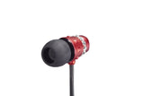 Maroo ICE Collection - Earphones with Clear Crystals - Scarlet Red