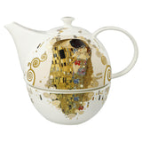 Goebel Gustav Klimt 67-013-61-1 Artis Orbis - Tetera con calentador (porcelana, 25,x 16,5 x 20 cm)