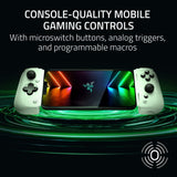 Razer Kishi V2 Mobile Gaming Controller Xbox Edition for iPhone: Console Quality Controls - Universal Fit - Stream PC & Xbox Games - Low Latency - Free Nexus App - 1 Month Xbox Game Pass Incl. - White