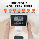 VEVOR Báscula Médica Digital Capacidad de 300 kg Báscula Corporal Médica Profesional y Multifuncional para Peso y Altura con 2 Unidades (kg/lb) IMC para Gimnasio, Hogar, Hospital