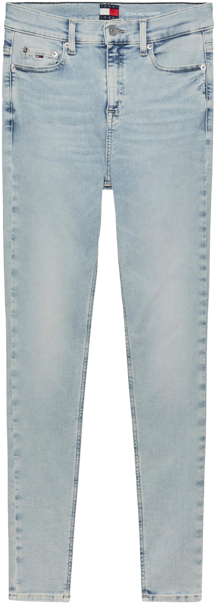 Tommy Jeans Nora MD Skn ANK Zip Bi1213 Dw0Dw20034 Ceñido, Denim (Denim Ultra Light), 34W / 28L para Mujer