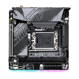 GIGABYTE B760I AORUS Pro Placa Base - Soporta CPUs Intel Core de 14ª generación, VRM Digital de 8+1+1 Fases, hasta 8000MHz DDR5 (OC), 2xPCIe 4.0 M.2, Wi-Fi 6E, LAN de 2.5GbE, USB 3.2 Gen 2