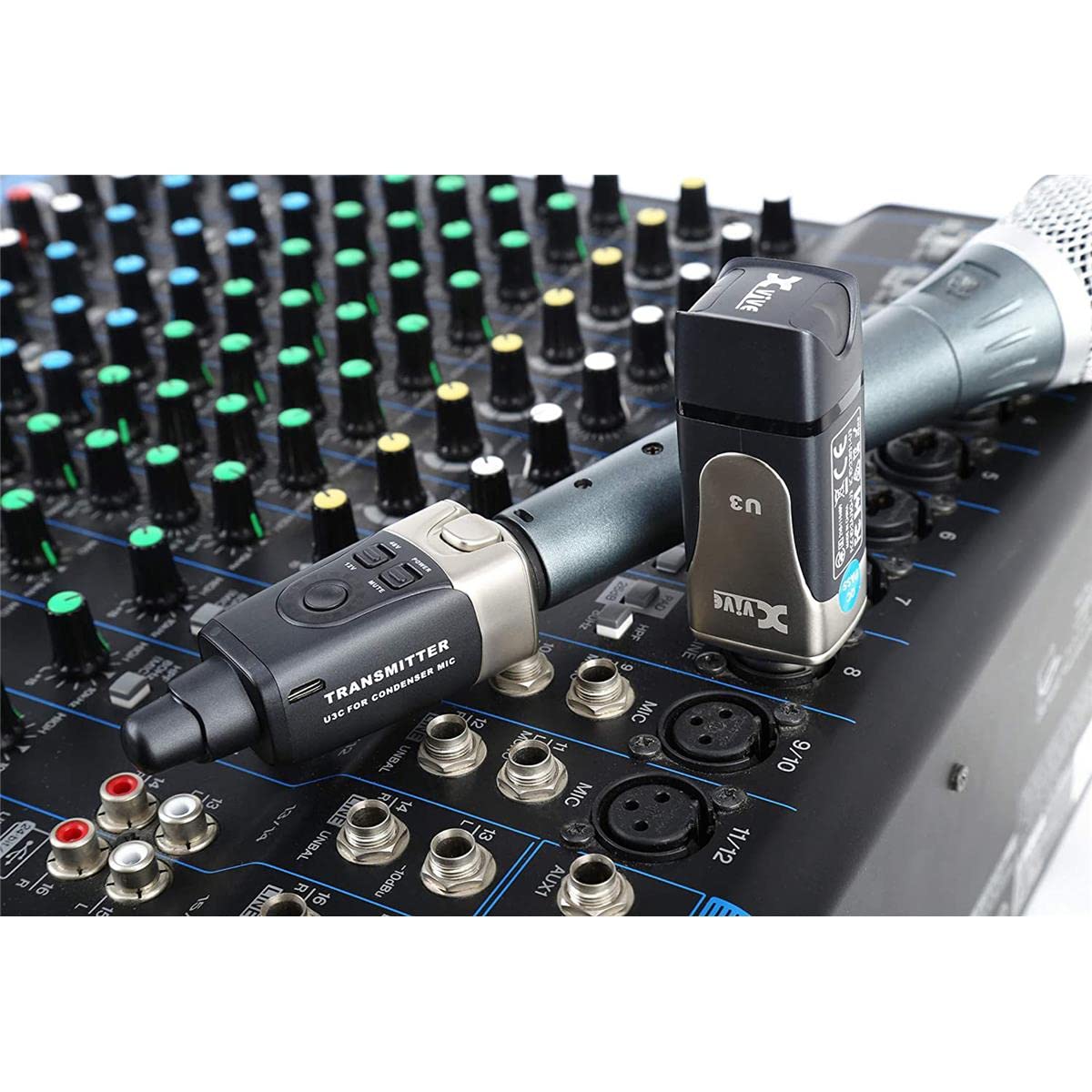 Xvive U3C Sistema inalámbrico Profesional para micrófonos de Condensador, con emisor y Receptor.