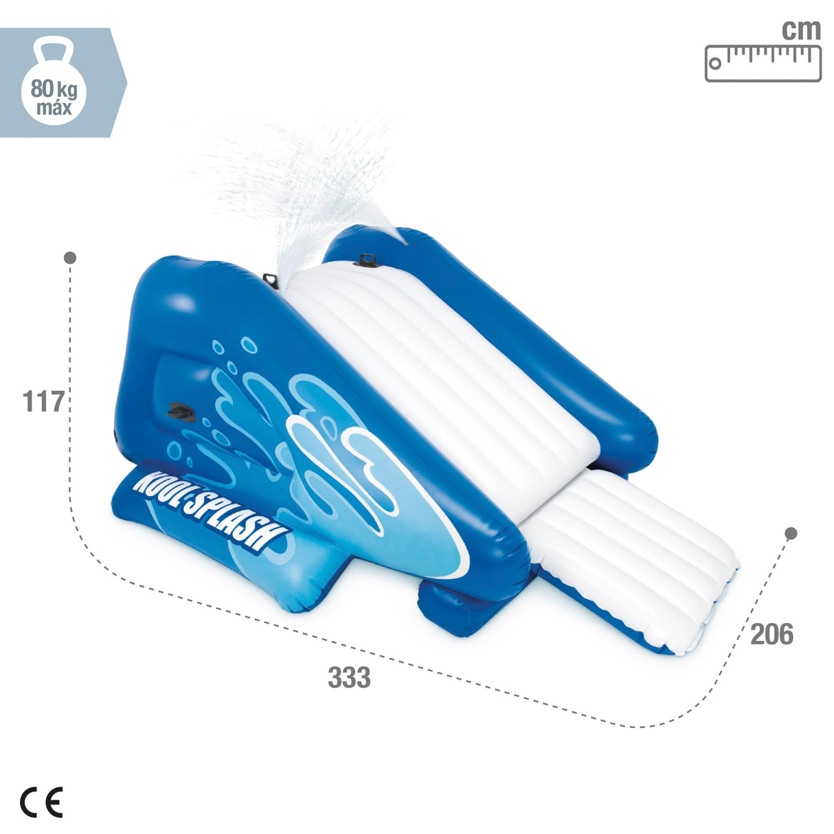 Intex 58849NP - Tobogán Hinchable con 2 pulverizadores 333 x 206 x 117 cm