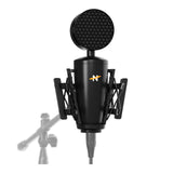 NEAT King Bee II Micrófono de Condensador de diafragma Grande con patrón Polar cardioide, Montura antivibratoria, Filtro antipop y Salida XLR pensado para grabación de Voz