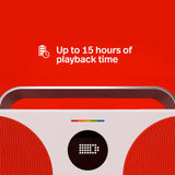 Polaroid P3 – Altavoz Bluetooth inalámbrico Retro-Futuristic Recargable con emparejamiento estéreo Dual - Negro