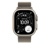 Apple Watch Band - Pulsera Milanese Loop - 49 mm - Titanio Natural - Talla S