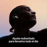 Apple AirPods 4 cancelación Activa de Ruido, Auriculares inalámbricos, Bluetooth, Audio adaptativo, Modo de Sonido Ambiente, Audio Espacial Personalizado, Estuche de Carga USB-C y Carga inalámbrica
