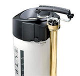 GLORIA 410 TKS Profiline, pulverizador a presión de alto rendimiento, 10L | Pulverizador profesional de acero oleófugo | manguera espiral con conexión a compresor y manómetro | 6 bares | blanco/negro
