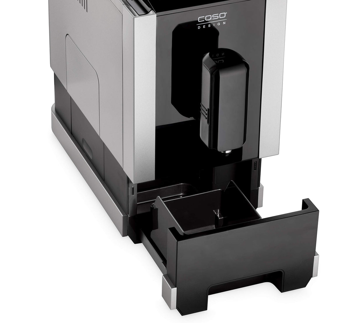 Caso Café Crema Touch - Cafetera automática, incluye manguera y depósito de leche, mecanismo de cono regulable sin niveles, listo para arrancar, todas las especialidades de café al tacto, color negro