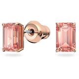 Swarovski Conjunto de Collar y Pendientes Millenia para Mujer, Baño Tono Oro Rosa, Cristales de Pavés, Colección Millenia de Swarovski