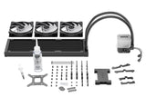 be quiet! Light Loop 360 mm Black CPU refrigerador con agua para sistemas muyoverclockeados, elegante bloque de refrigeración ARGB, 3 ventiladores Light WingsLX PWM high-speed, con ARGB-PWM-Hub